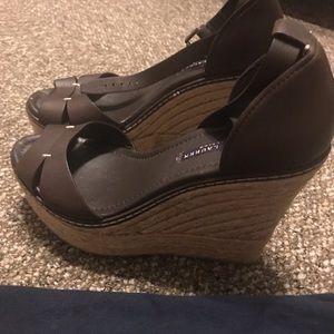Ralph Lauren brown wedges